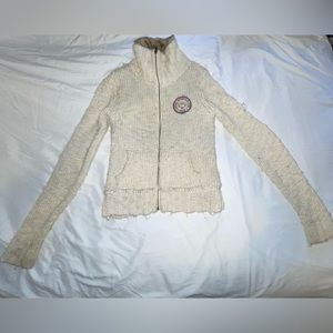 Victoria’s Secret PINK Faux Fur Lined Sweater Jacket